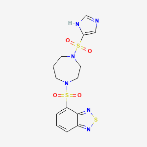 4-((4-((1H-imidazol-4-yl)sulfonyl)-1,4-diazepan-1-yl)sulfonyl)benzo[c][1,2,5]thiadiazole
