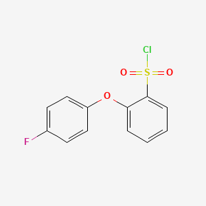 [2-(4-Fluorophenoxy)phenyl]sulfonyl chloride