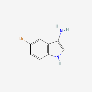 molecular formula C8H7BrN2 B2602218 5-bromo-1H-indol-3-amine CAS No. 525590-24-3; 69343-99-3