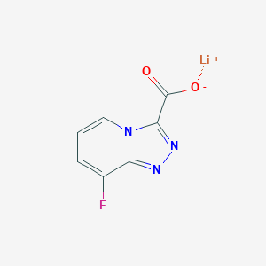 Lithium;8-fluoro-[1,2,4]triazolo[4,3-a]pyridine-3-carboxylate