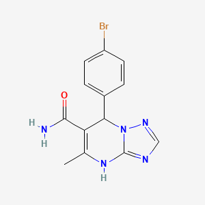 7-(4-Bromophenyl)-5-methyl-4,7-dihydro[1,2,4]triazolo[1,5-a]pyrimidine-6-carboxamide
