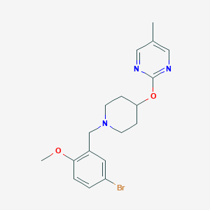 2-[1-[(5-Bromo-2-methoxyphenyl)methyl]piperidin-4-yl]oxy-5-methylpyrimidine