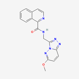 N-((6-methoxy-[1,2,4]triazolo[4,3-b]pyridazin-3-yl)methyl)isoquinoline-1-carboxamide