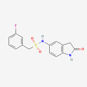 1-(3-fluorophenyl)-N-(2-oxoindolin-5-yl)methanesulfonamide