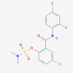 4-chloro-2-[(2,4-difluoroanilino)carbonyl]phenyl-N,N-dimethylsulfamate