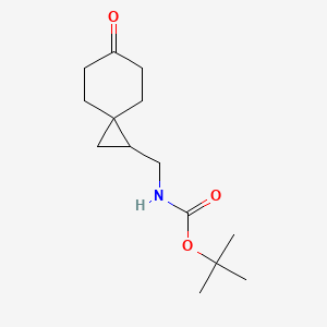 molecular formula C14H23NO3 B2602285 Tert-butyl N-[(6-oxospiro[2.5]octan-2-yl)methyl]carbamate CAS No. 2253632-77-6