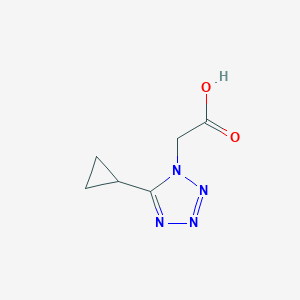 molecular formula C6H8N4O2 B2602305 2-(5-cyclopropyl-1H-1,2,3,4-tetrazol-1-yl)acetic acid CAS No. 1267117-83-8