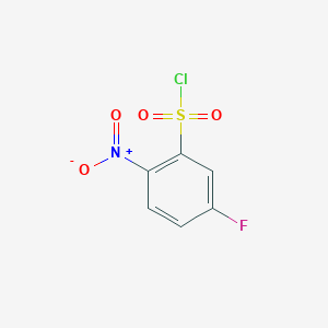 molecular formula C6H3ClFNO4S B2602356 5-氟-2-硝基苯基-1-磺酰氯 CAS No. 82711-97-5