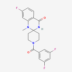 molecular formula C20H18F3N3O2 B2602374 1-(3,5-difluorobenzoyl)-7'-fluoro-1'-methyl-3',4'-dihydro-1'H-spiro[piperidine-4,2'-quinazoline]-4'-one CAS No. 1251672-77-1
