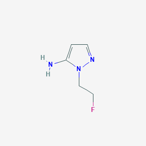molecular formula C5H8FN3 B2602379 1-(2-fluoroethyl)-1H-pyrazol-5-amine CAS No. 689295-20-3