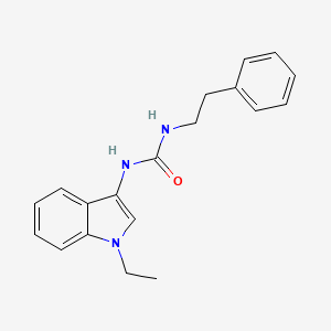 molecular formula C19H21N3O B2602446 1-(1-ethyl-1H-indol-3-yl)-3-phenethylurea CAS No. 941908-43-6