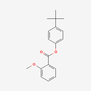 molecular formula C18H20O3 B2602449 4-Tert-butylphenyl 2-methoxybenzoate CAS No. 81489-55-6