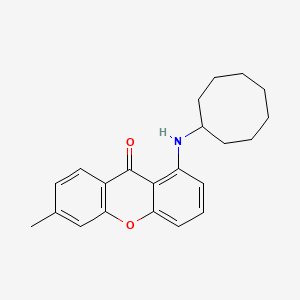 molecular formula C22H25NO2 B2602479 1-(cyclooctylamino)-6-methyl-9H-xanthen-9-one CAS No. 886360-53-8