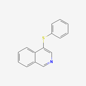molecular formula C15H11NS B2602542 4-(phenylsulfanyl)isoquinoline CAS No. 106510-95-6