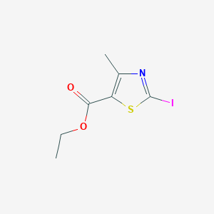 molecular formula C7H8INO2S B2602575 Ethyl 2-iodo-4-methylthiazole-5-carboxylate CAS No. 53137-15-8