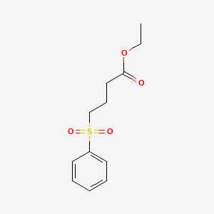 molecular formula C12H16O4S B2602601 Ethyl 4-(phenylsulfonyl)butanoate CAS No. 29107-83-3