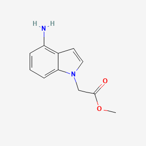 molecular formula C11H12N2O2 B2602640 methyl 2-(4-amino-1H-indol-1-yl)acetate CAS No. 1343385-31-8