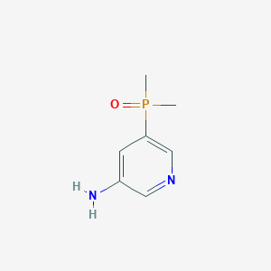 molecular formula C7H11N2OP B2602665 (5-Aminopyridin-3-YL)dimethylphosphine oxide CAS No. 2362013-52-1