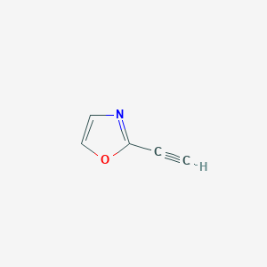 molecular formula C5H3NO B2602747 Oxazole, 2-ethynyl- CAS No. 794588-82-2