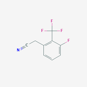molecular formula C9H5F4N B2602807 3-Fluoro-2-(trifluoromethyl)phenylacetonitrile CAS No. 1000526-58-8