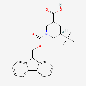 B2602894 (3S,5S)-5-Tert-butyl-1-(9H-fluoren-9-ylmethoxycarbonyl)piperidine-3-carboxylic acid CAS No. 2243516-41-6