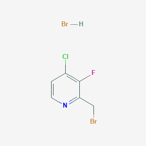 B2602904 2-(Bromomethyl)-4-chloro-3-fluoropyridine;hydrobromide CAS No. 2243521-18-6