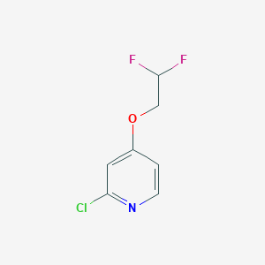 molecular formula C7H6ClF2NO B2602911 2-Chloro-4-(2,2-difluoroethoxy)pyridine CAS No. 1556698-90-8