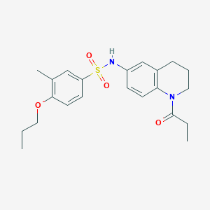 3-methyl-N-(1-propionyl-1,2,3,4-tetrahydroquinolin-6-yl)-4-propoxybenzenesulfonamide