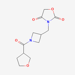 3-((1-(Tetrahydrofuran-3-carbonyl)azetidin-3-yl)methyl)oxazolidine-2,4-dione