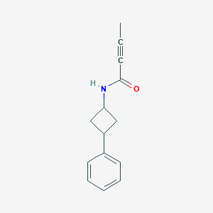 N-(3-Phenylcyclobutyl)but-2-ynamide