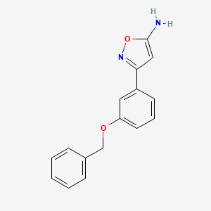 3-[3-(Benzyloxy)phenyl]-1,2-oxazol-5-amine