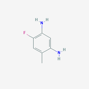 molecular formula C7H9FN2 B2603018 4-Fluoro-6-methylbenzene-1,3-diamine CAS No. 141922-20-5