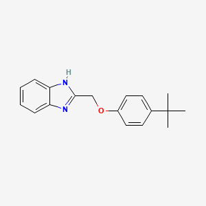 molecular formula C18H20N2O B2603053 2-[(4-tert-butylphenoxy)methyl]-1H-benzimidazole CAS No. 86650-93-3