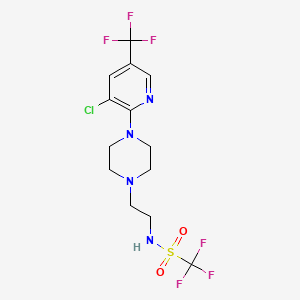 N-(2-{4-[3-chloro-5-(trifluoromethyl)-2-pyridinyl]piperazino}ethyl)(trifluoro)methanesulfonamide