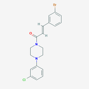 1-(3-(3-Bromophenyl)acryloyl)-4-(3-chlorophenyl)piperazine