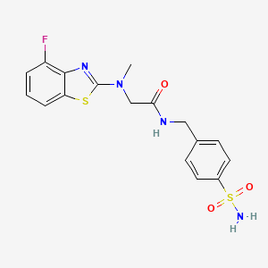 2-((4-fluorobenzo[d]thiazol-2-yl)(methyl)amino)-N-(4-sulfamoylbenzyl)acetamide