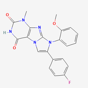 7-(4-fluorophenyl)-8-(2-methoxyphenyl)-1-methyl-1H-imidazo[2,1-f]purine-2,4(3H,8H)-dione