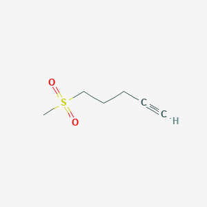 molecular formula C6H10O2S B2603108 5-methanesulfonylpent-1-yne CAS No. 1039433-05-0
