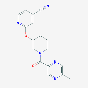2-((1-(5-Methylpyrazine-2-carbonyl)piperidin-3-yl)oxy)isonicotinonitrile