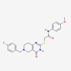 2-{[6-(4-fluorobenzyl)-4-oxo-3,4,5,6,7,8-hexahydropyrido[4,3-d]pyrimidin-2-yl]sulfanyl}-N-(4-methoxyphenyl)acetamide