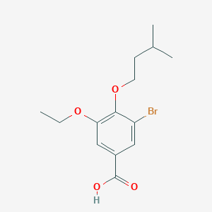 3-bromo-5-ethoxy-4-(3-methylbutoxy)benzoic Acid