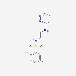 2,4,5-trimethyl-N-(2-((6-methylpyridazin-3-yl)amino)ethyl)benzenesulfonamide