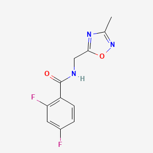 2,4-difluoro-N-((3-methyl-1,2,4-oxadiazol-5-yl)methyl)benzamide