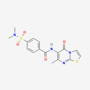 4-(N,N-dimethylsulfamoyl)-N-(7-methyl-5-oxo-5H-thiazolo[3,2-a]pyrimidin-6-yl)benzamide