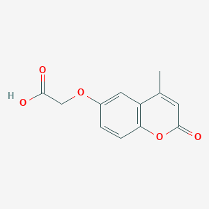 molecular formula C12H10O5 B2603323 [(4-methyl-2-oxo-2H-chromen-6-yl)oxy]acetic acid CAS No. 95767-60-5