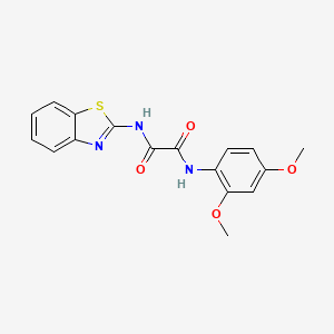 molecular formula C17H15N3O4S B2603439 N1-(benzo[d]thiazol-2-yl)-N2-(2,4-dimethoxyphenyl)oxalamide CAS No. 920229-30-7