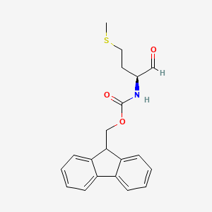 9H-fluoren-9-ylmethyl N-[(2S)-4-(methylsulfanyl)-1-oxobutan-2-yl]carbamate