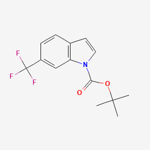 molecular formula C14H14F3NO2 B2603626 tert-Butyl 6-(trifluoromethyl)indole-1-carboxylate CAS No. 2365418-87-5