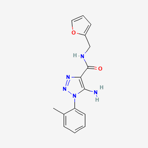 5-amino-N-(furan-2-ylmethyl)-1-(o-tolyl)-1H-1,2,3-triazole-4-carboxamide