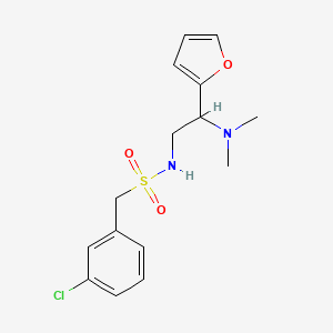 1-(3-chlorophenyl)-N-(2-(dimethylamino)-2-(furan-2-yl)ethyl)methanesulfonamide